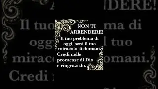Credi nelle promesse di Dio e ringrazialo.