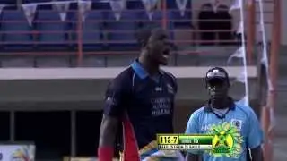 CPL 2014 Highlights Match 1 - Antigua Hawksbills vs Guyana Amazon Warriors