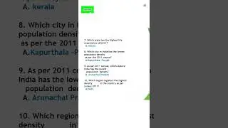 Census 2011 I#youtubeshorts I#shorts I#census2011 I#sscchsl I
