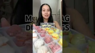 🥟💰 omg cutest little money bags ever🥢 #dumplings #moneybag #shrimpdumplings #hargow #dimsum #asmr