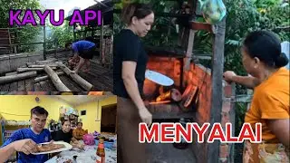 Memotong Kayu Api, KJ Menyalai Babi & Ikan🥰