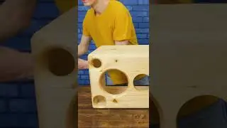 Turning a wooden pallet into a smart speaker 🔋✨ #upcycle #tech