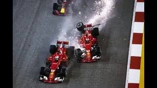 [Singapore Formula 1 2017 crash compilation]  |Vettel,Raikkonen,Verstappen|