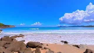 Gentle Waves 4K 🏝 Pacific Island Paradise in Seychelles
