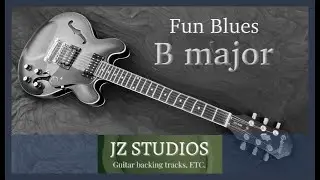 Fun Blues backing track in B major | JZStudios44