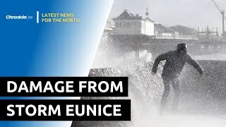 Storm Eunice: One dead and others injured as 120mph winds batter UK