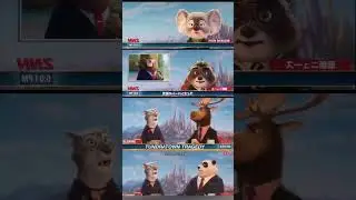 Zootopia, different news anchors #shorts