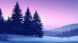 Deep Sleep Slavic Winter Twilight Forest | 10-Hour Calm Ambience