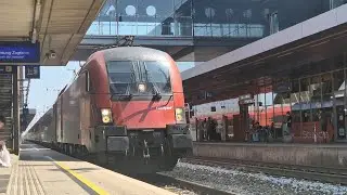 🇦🇹Wels HBF mit Rh 1144, DB Cargo 185 Tridem und mehr!