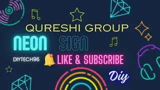 DIY Neon sign | DIYTech96 | Trending | like & subscribe