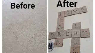Diy wall decoration 🌿🌻#diy #craft 