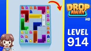 Drop Away Level 914 Solution Walkthrough
