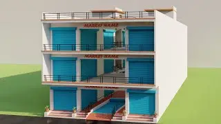 36 दुकानों का डिज़ाइन,MARKET के लिए सबसे अच्छा नक्शा ,3D 40x70 Shop Planing,Besment Shop Plan