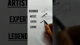 Goku ultra Instinct eye drawing beginner versus artist versus expert versus legend#shorts