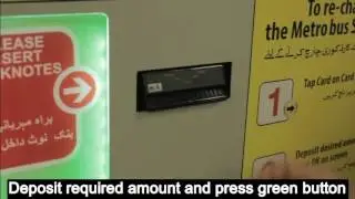 How to Recharge Metrobus Card from TVM