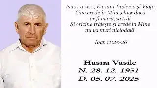 Înmormântare Vasile Hasna 09.07.2025 🕊️ 🖤🤍