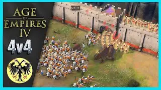 HRE Knight Beats EVERYTHING⚔️Age of Empires 4 | Ranked 4v4 HRE No Commentary