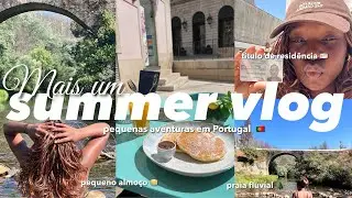 SUMMER VLOG (viagem,passeio,praia fluvial e muito perrengues)🇵🇹☀️