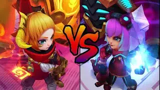 Lunar Beast Annie vs Super Galaxy Annie Skin Comparison Spotlight (League of Legends)