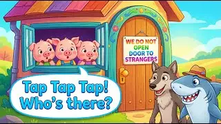 🐺 STRANGER AT THE DOOR! | Can Piggy Stay Safe? | Kids Safety Song & Nursery Rhymes