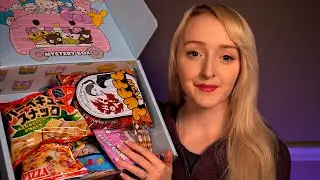ASMR Candy Tasting & Mouth Sounds | Hello Sanrio Unboxing