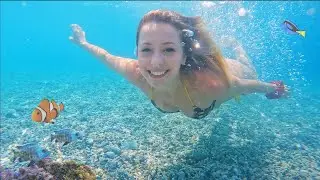 PRIMO GIORNO DI MARE *riprese sott'acqua