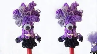 Minion Malvado de Elástico Topo de Lápis (sem tear) Minion Pencil Topper Loom Bands | Igor Saringer