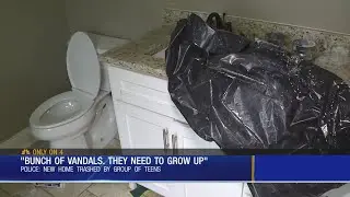 New Home Trashed By Group Of Teens