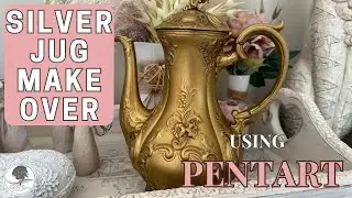 Transforming a Discoloured Silver Jug with Pentart Magic