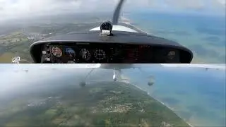 Navigation VFR de Lens B&eacute;nifontaine &agrave; Lannion LFQL LFRO DA40 TDI