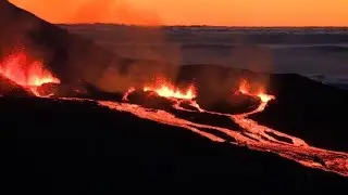 Volcano begins to erupt on France's Reunion island