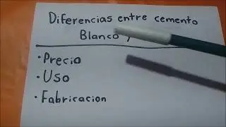 Diferencias entre cemento blanco y cemento gris