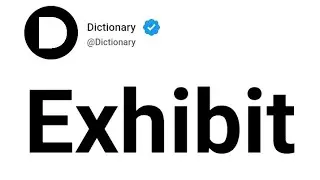 Exhibit Meaning In English
