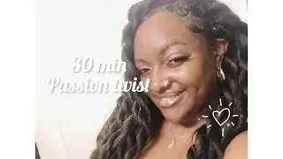 EASY 30 min CROCHET METHOD PASSION TWIST FOR SUMMER | PROTECTIVE STYLE FOR BEGINNERS 💫