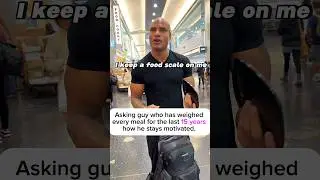 Asking jacked guy who weighs his food how he stays fit. #miami #workout #workoutmotivation #fitness