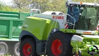 Claas Jaguar 980 Feldh&auml;cksler / 2 x Mercedes ACTROS 2044 / Claas Xerion 4500 / Luzerne h&auml;ckseln 2016