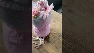 Bear Bouquet Tutorial DIY Teddy hand bouquet | How to Wrap #florist #trendingshorts #handcraft