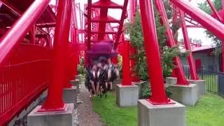 Lightning Run and T3 Roller Coasters at Kentucky Kingdom 2016