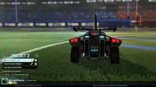 Rocket League&reg; White Zomba wheels and Hexed