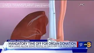 Virginia law requiring companies to give employees time off to donate organs takes effect July 1