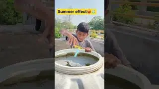 Summer effects🥵 🔥#shorts #comedy #summer #youtubeshorts #sun