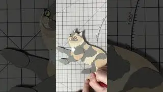 Made of Paper - Moving Portrait for a Dilute Tortoiseshell Cat