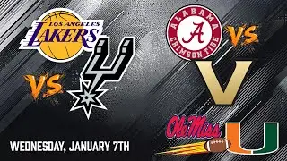 Free Football picks Miami vs Ole Miss & Free Hoops LA at San Antonio from the Wiz on ESPN New York