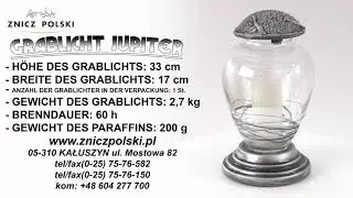 Grablichter Neuheiten JUPITER S Dekoration auf dem Grab - Kerzenkerze