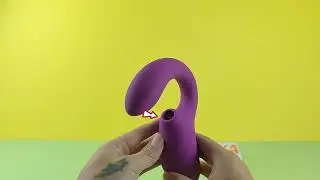 2 in 1 Tongue Licking Sucking G Spot Vibrator Sex Toy For Women