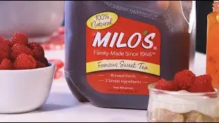 Milo's Raspberry Peach Tea Trifle