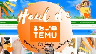 Haul Compras TEMU  Manualidades, Scrapbooking
