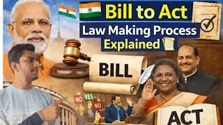 Law making process | how a law is made | how a bill become an act | Kanun kaise banta hai