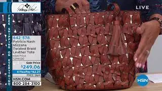 Patricia Nash Mizzana Twisted Braid Leather Tote