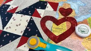 Indiana - Block 28 of 50! - Celebrating the States Block of the Month - a 4+ year quilt project!